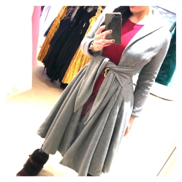 Vintage Style Cardigan Flare Dress - Picture 2 of 3